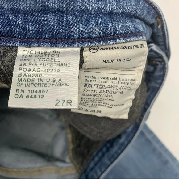 Adriano Goldschmied AG Jeans Woman Size 27 Crop Cuff Low Rise Stretch - Picture 8 of 11